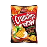 VSTAR Chips Crisps Bags Collections - Deliciously light & Crispy Chips Bags (Crunchips Jalapeno & Cream Cheese 80g, 4 Packs)