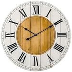 24 in Large Farmhouse Wall Clock, W