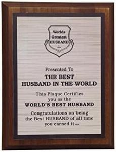 aahs!! Engraving Worlds Greatest Plaques (Best Husband in The World, Silver)