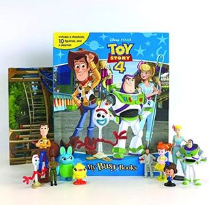 Phidal - Disney Toy Story 4 My Busy Books -10 Figurines and a Playmat