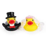 Adorfine Duck Wedding Couple Bath Ducks Bride and Groom Squeaky Duck Wedding Couple for Wedding Gift Party Decoration Wedding Decoration