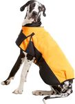 WapaW Winter Dog Jacket | Dog Winter Jacket 600D Ripstop Waterproof Warm Dog Cloths Cold Weather Coats for Pets (L (22 Inch), Orange)