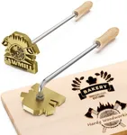 Custom Branding Iron for Wood - Personalized Logo Stamp Tool for Wood Burning, Meat Marking, Crafts, Weddings & DIY Gifts | Flame-Heated & Handcrafted Design (1 Inch)