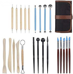 Clay Tools Sculpting Tools Sculpting Clay Tools, 24Pcs Ceramic Clay Carving Tool Pottery Clay Sculpting Tools Carving Tools,Polymer Clay Tools Sculpting Ceramic Clay Pottery Stamps for Kids Clay