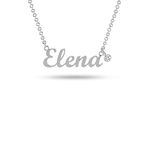 Silver Style Personalized Customized Name Necklace for Women