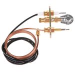 Aupoko Burner Pilot Kit, M8*1 Thermocouple and 900mm Ignition Pilot, Propane Igniter Kit DIY Safety Replacement Parts for Natural Gas Heater, Fire Pit, Fireplace