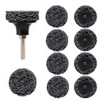 Shineboc Grinding Discs, 10 Pcs 2 Inch 50mm Nylon Discs Stripping Wheel, Rust Removal Grinding Disc for Metal Steel Grinding Polishing (Black)