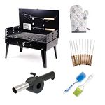 ChArCoAl BaSe SRSARVY bRiEfCaSe StYlE FoLdInG bArBeCuE gRiLl BuRn OvEn PoRtAbLe BoX wItH 1 FaN aiR BlOweEr 12 SkEwErS aNd 2 OiL BrUsH fOr InDoOr OuTdOoR tRaVeLeR pIcNiC wItH oVeN gLoVeS bIg SiZe HeAvY- (CB91)