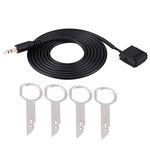 Yosoo Health Gear Car Audio AUX Auxiliary Cable, Audio AUX Cable with CD Removal Tool Keys, Adapter for Ford 6000CD Mondeo Fiesta