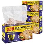 Clear Fold Top Sandwich Bags 800 Co