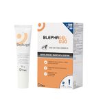 BlephaGel Duo Preservative-Free Eyelid Cleansing Gel - Gentle Eye Care, Cooling & Soothing Gel Cleanser with Soft Wipes, Ideal for Sensitive Skin, For Daily Eyelid & Eyelash Hygiene - 30g & 100 Wipes