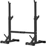 BangTong&Li Squat Rack Stand,Barbell Rack,Bench Press Rack Stand Home Gym Adjustable Weight Rack 550Lbs （Black）