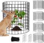 Plant Protectors from Animals, 12 Pcs Metal Wire Plant Cage,Garden Protector for Flowers Vegetables from Rabbits Chickens Chicken Wire for Plants,Garden Protector Cage from Deer