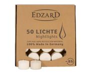 Olore Home Clear Cup Tealights in a Pack of 50 Long Burn time up 7 - 8 Hrs