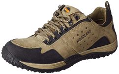 Woodland Men's Dubai Khaki Leather Casual Shoe-8 UK (42 EU) (OGCC 3467119NW)