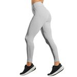 Boldfit Gym Wear for Women Nylon Stretchable Yoga Pants for Women Fitness Gym Leggings for Women & Gym Pants for Women Multipurpose Track Pants for Women Sports Tights for Women Activewear Grey M