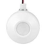 ENERLITES High Bay Ceiling Motion Sensor, Passive Infrared PIR Ceiling Sensor, 360° Field of View, 2800 Sq Ft Coverage, 120-277VAC, Neutral Wire Required, Commercial/Industrial Grade, MPC-50H, White