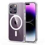ESR for iPhone 14 Pro Case MagSafe with HaloLock, Shockproof Military-Grade Protection, Scratch-Resistant Back, Classic Hybrid Magnetic Case Compatible with iPhone 14 Pro 6.1 inch, Clear