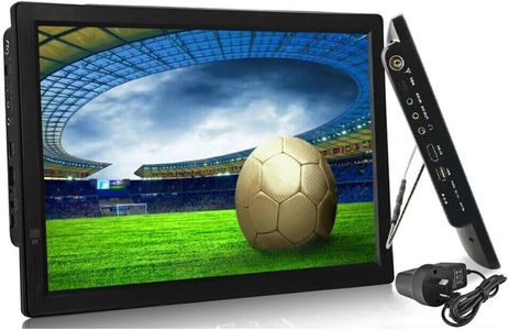 TAVICE 14" 1080P HD Digital Portable Car TV HD TFT LED DVB T2 12V TV Player MP4 Player