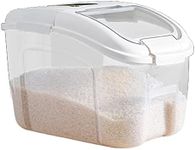 Rice Bucket,Airtight Food Storage Bin - Airtight Grain Bin, Clear Rice Bucket for Cereal, Flour and Oatmeal, 5KG / 10KG, Kitchen Storage Supplies Seta-au