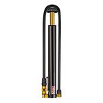 Lezyne Micro Floor Drive HV Bicycle Portable Floor Pump, Gravel, Mountain Bike, High Volume, ABS Flip Chuck, Presta/Schrader, Black, No Gauge