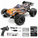 HAIBOXING RC Cars,1:18 36 KM/H High Speed Remote Control Cars for Adults Kids,2.4GHz 4WD Waterproof Off-Road Rc Monster Truck with Two Batteries, ALL Terrain RC Buggy Car Toy Gifts for Boys