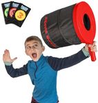 Squirrel Products Smash Blast Pro Rapid Fire Air Cannon Vortex Blaster, Novelty Toy, Hilarious Gift for Pranks or Gags, Indoor or Outdoor Play, Fun for Kids Age 8+, Teens, Adults, Kid Safe - Red