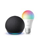 Echo Dot (5th generation, 2022 release) | Charcoal + Sengled LED Smart Light Bulb (E27), Works with Alexa - Smart Home Starter Kit