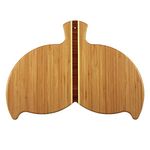 Totally Bamboo Whale Tail Bamboo Cutting and Serving Board, 14.5-Inch