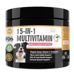 Daily Pet Care Supplements For Dogs | Dog Vitamin Chews for Immune System, Dog Joint, Dog Coat, Dog Digestive Care, Probiotics for Dogs | Dog Multivitamins Treats