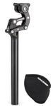 KONG MING CAR Suspension Seatpost 27.2/30.9/31.6 x 365mm - Parallelogram Spring Seatpost, Aluminium, 50mm Suspension Travel, Adjustable Damping for MTB, Trekking Bike (Φ30.9mm)