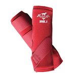 Professionals Choice Equine Smbii Leg Boot, Pair (Large, Crimson Red)