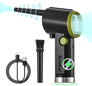 Svinkal Compressed air Duster Electric, Computer air Blower Gun, air Blower for Computer Keyboard, Cordless air Duster, for Cleaning Camera Toys Greenery Computer Keyboard, etc（Brushless Motor）