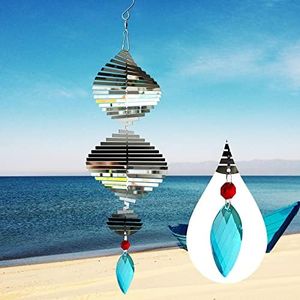 Wind Spinners,3D Hanging Wind Spinner,Wind Spinners for Yard and Garden,Metal Flowers,Outdoor Hanging Decor,Garden Decor for Outside,Yard Decorations Outdoor,Christmas Decorations Outdoor Yard