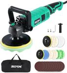 ZOTA Buffer Polisher, 1600W 7 Inch/6 Inch Pure Copper Motor Car Buffers and Polishers Kit, 7 Variable Speeds 1000-3500 RPM Car Polishers and Buffers, Ultra-Long Cord for Car Boat Polishing Waxing.