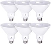 6 Pack High Power Outdoor PAR38 17W 170Watt Equivalent 1700 Lumens LED Dimmable Flood Light Bulb Waterproof E26 4000K Cool White LED Flood Light Bulbs Security Backyard Garage Led Spotlight Bulbs