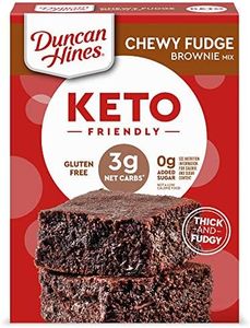 Duncan Hines Keto Friendly Chewy Fudge Brownie Mix, Gluten Free, Zero Sugar Added, 10 oz