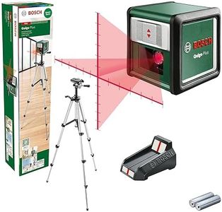 Bosch Home and Garden Cross line Laser Quigo Plus with Tripod, Easy Alignment at Equal and Variable Distances Thanks to Markings on The Laser line, in Cardboard Box