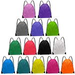 Grneric Drawstring Bags Bulk 14 Pcs Drawstring Backpack Bulk Cinch Bag Sackpack for Men Women Gym