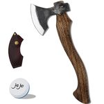 The Crafter - Carving Axe with Sheath- Camping Hatchet - Forged Steel Axe with Leather Sheath - Survival Axe for Wood Splitting and Chopping - Bushcraft Hatchet - Perfect for Outdoor Adventures