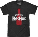 Tee Luv Men's Frank's RedHot Shirt - Since 1920 Frank's Hot Sauce T-Shirt, Heather Charcoal, L