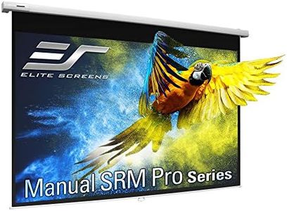 Elite Screens Manual SRM Pro 120-Inch Diag. 16:9, Slow Retract Pull Down Projection Manual Projector Screen,