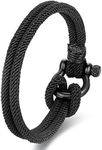 BIYONGDE Black Nautical Sailor Rope