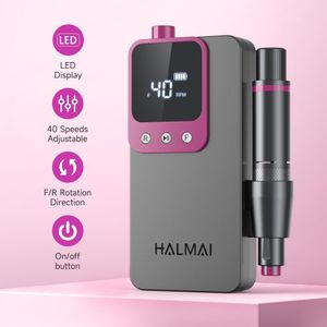Electric Nail Drill 40,000RPM – Dark Grey Professional Manicure Tool
