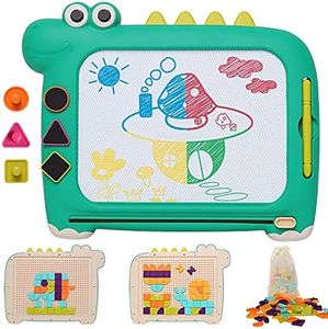 Jaoxikai Children 2 in 1 Toy,Magnetic Drawing Board&Puzzle Game, Educational Learning Kid Toys for Toddlers Boys Girls,STEM Toys Age 3 4 5 6 7 8 Year Old,Erasable Dinosaur Writing&Painting&Doodle Toy