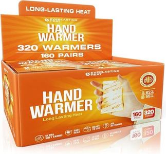 Everlasting Heat Hand Warmers 160 Pair (320 Warmers) - Up to 10 Hours of Long Lasting Warmth and Hot Hands - Easy Air Activation for Hands, Body and Feet - TSA Approved