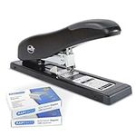 Rapesco 1307 Germ-Savvy Antibacterial, ECO HD-100 Heavy Duty Stapler with 2000 Staples, 100 Sheet Capacity, Black