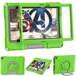 Kids Case for 10.1inch Tablet,Not Fits Samsung iPad 10.1 inch Tablets(Only 2023/2021 released 13/11th Gen Models), Mansiruyi Lightweight EVA Case with Screen Protector Handle Stand for 10Tablet -Green