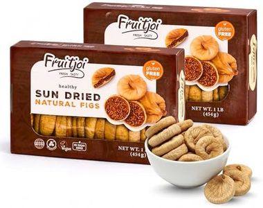 Fruitjoi Sun Dried Natural Figs – Premium Turkish Dried Figs, No Sugar Added, Gluten Free, Vegan, High Fiber Healthy Snack, Fresh & Naturally Sweet, 1 lb (454g)