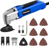 AVID POWER Oscillating Tool, 22000 OPM Electric Oscillating Multi Tool with 3°Oscillation Angle, Cutting, Sanding, Grinding, Scraping, 11 Accessories & Universal Interface-Blue